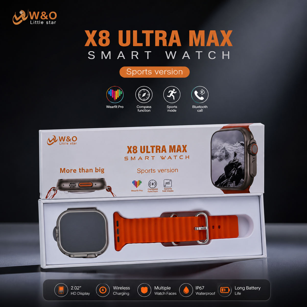 X8 Ultra Max Smart Watch Sports Edition