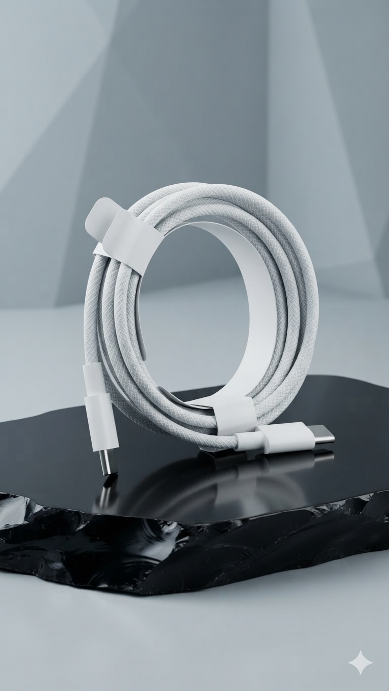 iPhone 15 Pro Max USB-C to USB-C Braided Cable (A+ Quality)