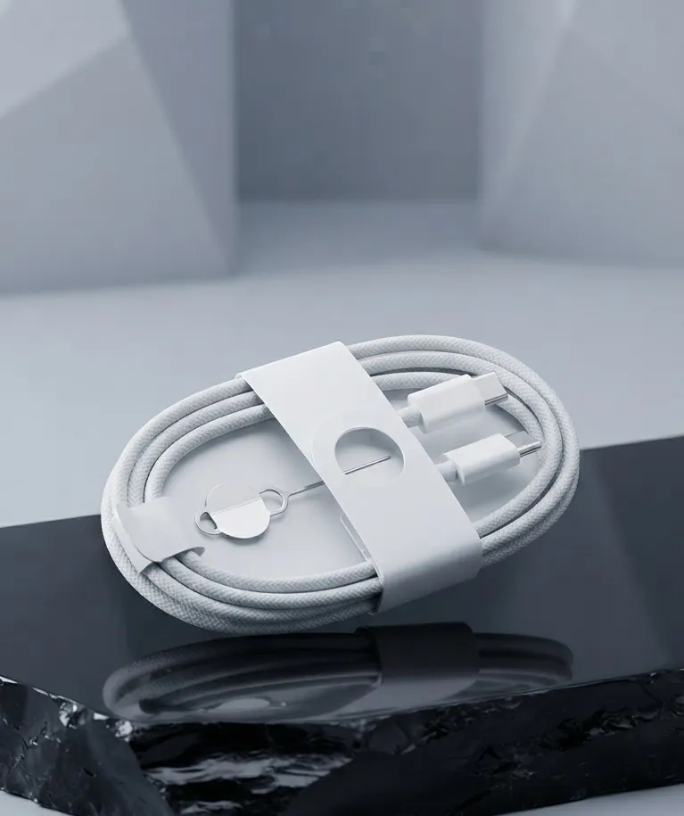 iPhone 16 Pro Max USB-C to USB-C Braided Cable with SIM Pin